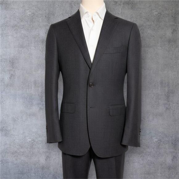 CALVIN KLEIN Wool Men’s 2-Piece Suit – 42R Blazer/36WX26L Pants –Gray - Picture 1 of 14